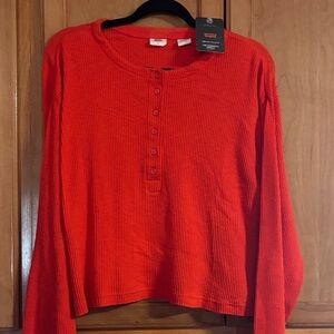 Levi's orange Crew Neck Sweater